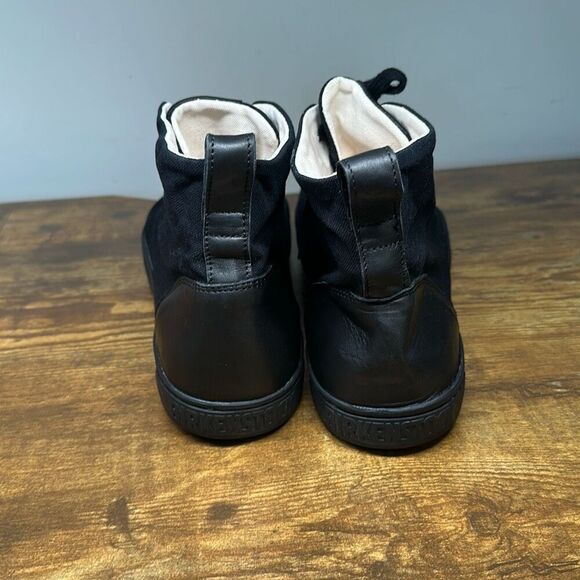 Birkenstock Hi Top Sneakers Men’s 10 Tennis Shoes Canvas Leather Skater - Picture 7 of 11